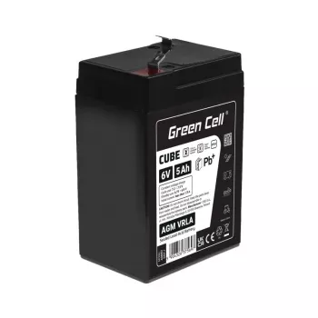 UPS battery Sealed Lead Acid Green Cell AGM6V5AH-J 6 V 5 Ah