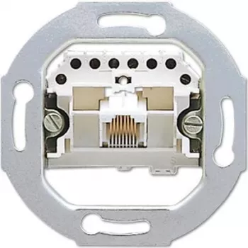 JUNG UAE 8 UPO RJ-45 Silver Socket Outlet (UAE8UPO)