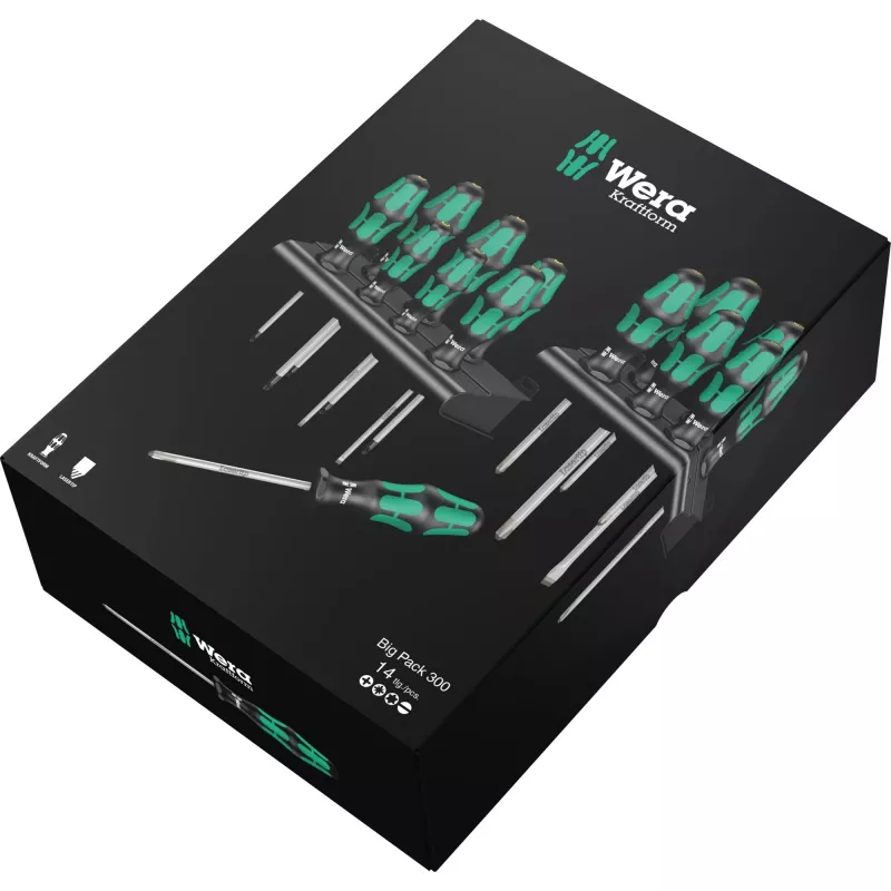 Wera Big Pack 300 Set One-way screwdriver
