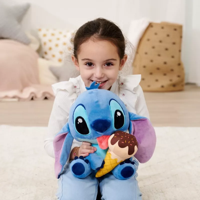 Plush toy SIMBA Mascot Stitch Ice Cream 25 cm, original soft character figure