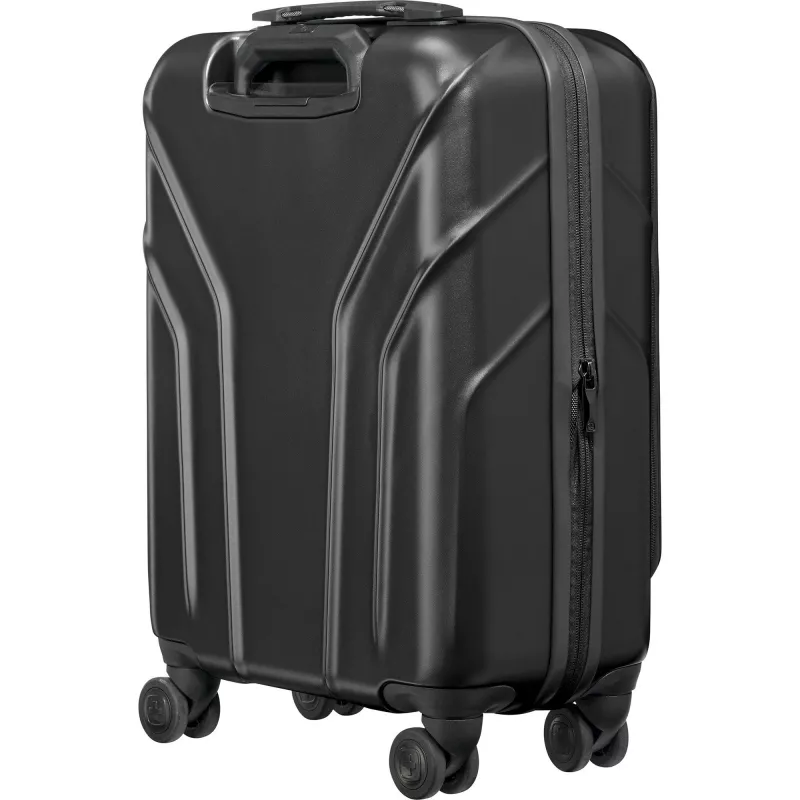Carry-on hardside trolley Wenger Amplix 653323 — black, compact cabin luggage