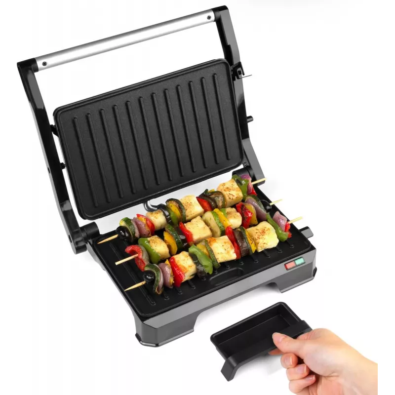 Electric 2-in-1 Health Grill Progress EK5854PVDE with non-stick plates and adjustable temperature