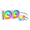 AIO water cooler Montech Hyper Flow ARGB 240 mm White — 240 mm radiator, ARGB lighting, white finish