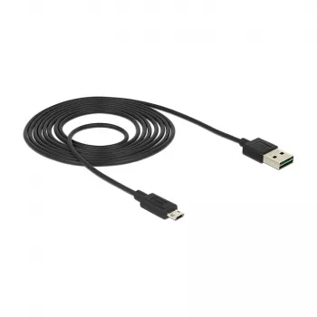 USB Cable DeLOCK 83850 USB 2.0 2m USB A Micro-USB B Black