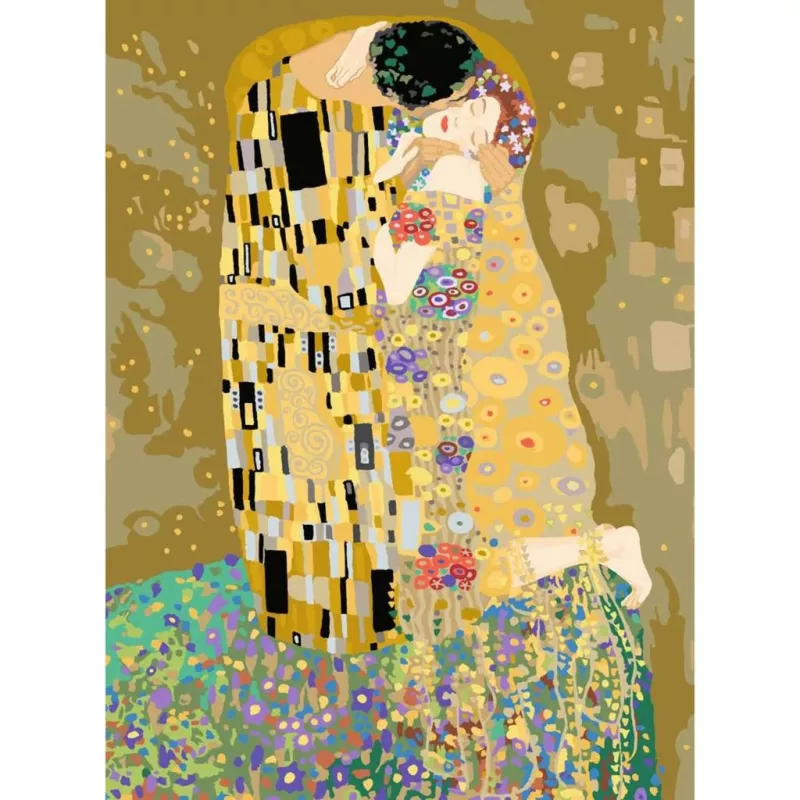 Ravensburger Painting Kit CreArt ART Collection — The Kiss (Klimt) 23916, paint-by-numbers canvas set
