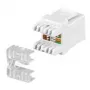 Keystone jack GOOBAY Cat5 UTP with LSA connection, white
