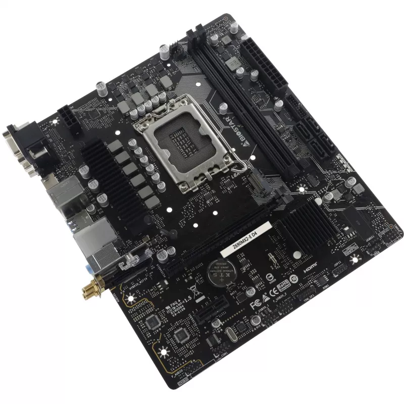 Motherboard BIOSTAR Z690MX2-E D4 micro ATX, Intel Z690, LGA 1700, DDR4, 2x DIMM, 64GB, 2.5Gb LAN, 4x SATA III, 1x M.2