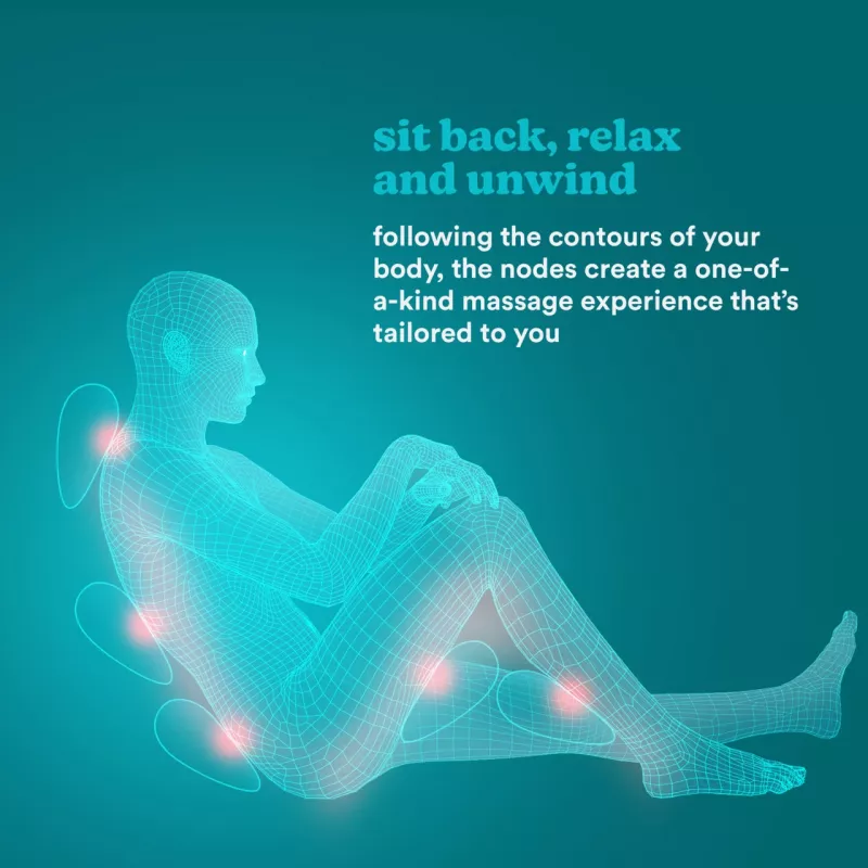 Pillow massager HoMedics SP-50H with shiatsu nodes and heat function