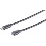 USB cable S/CONN 77142-1.0 USB 3.2 Gen 2 1 m USB C Micro-USB B Black
