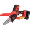 Cordless chainsaw YATO YT-828135 — 18V Li-Ion 2Ah, 10 cm bar, 3200 RPM, 4.8 m/s chain speed, 26 links