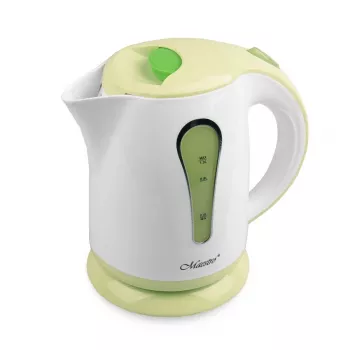 Electric kettle Maestro MR-028 1 L 1630 W Green, plastic housing, button control