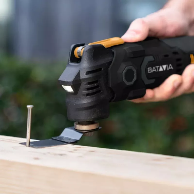 Batavia B.V. | 12V Cordless Anti-Vibration Multitool - Fixxpack 2.0 Set (incl. 2.0Ah battery and USB-C charging cable)