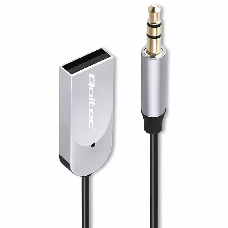 Wireless audio receiver adapter QOLTEC HiFi BT6.0 2xRC – Bluetooth audio receiver for speakers and car stereo