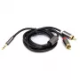 Audio Cable 3.5mm - 2x RCA, 1m