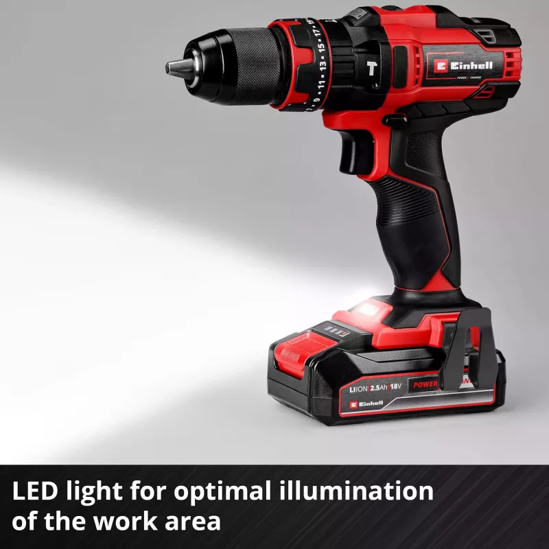 Einhell TE-CD 18/44 Li-i 24000 RPM 1.59 kg Black, Red