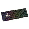 Mechanical gaming keyboard SAVIO BLACKOUT X2 PEACH — 61-key 60% QWERTY, RGB LED, hot-swap, USB Type-A/Type-C, detachable cable
