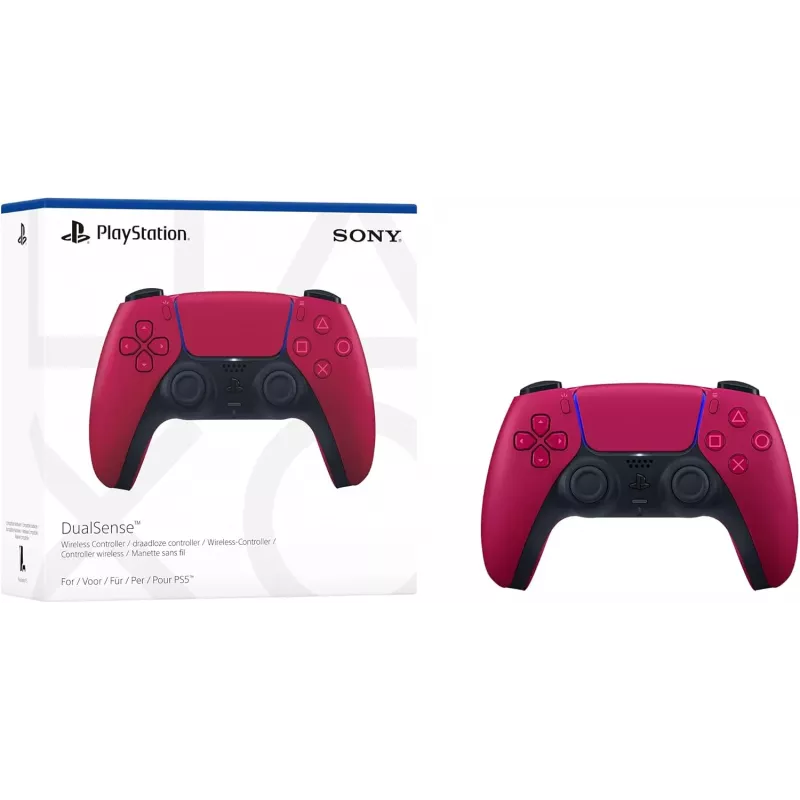 Gamepad Sony DualSense v3 Red — Bluetooth/USB, USB-C, Built-in Battery, PS5, 160×106×66 mm