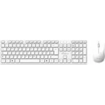 Wired Full‑Size Keyboard with Mouse MediaRange MROS278 — USB, QWERTZ German, White