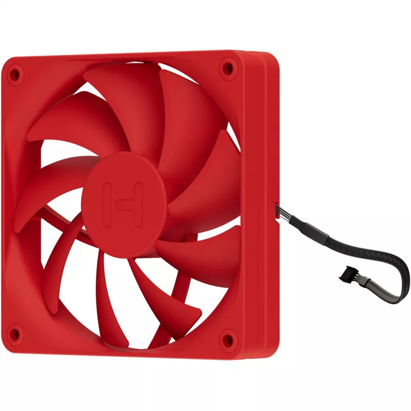 Computer cooling fan HYTE FA12-RR-4 120 mm, 1500 RPM, 72 m³/h, 1.6 mmH2O, Fluid Dynamic Bearing, red, pack of 4