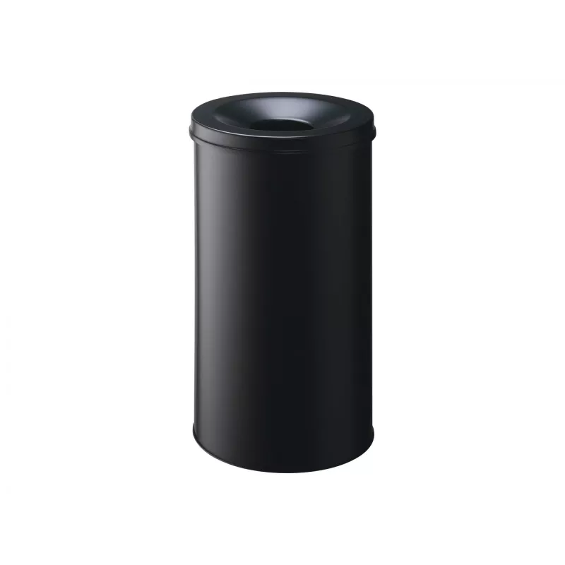 Durable Waste Bin - Round - 60 L - Steel - Black