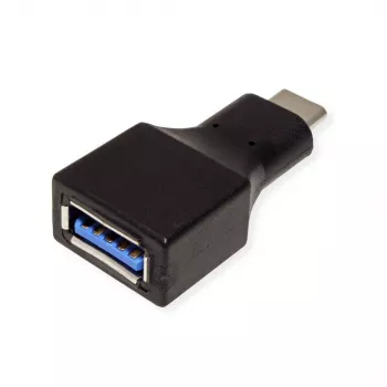 Value 12.99.9030 Cable Adapter USB Type C USB Type A Black (12.99.9030)
