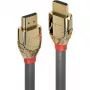 Lindy 10m Standard HDMI Cable, Gold Line, 10 m, HDMI Type A (Standard), HDMI Type A (Standard), 4096 x 2160 pixels, Gold, Grey