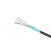 Network Cable Extralink Twisted pair CAT6 FTP (F/UTP) V2 Outdoor 305M Black