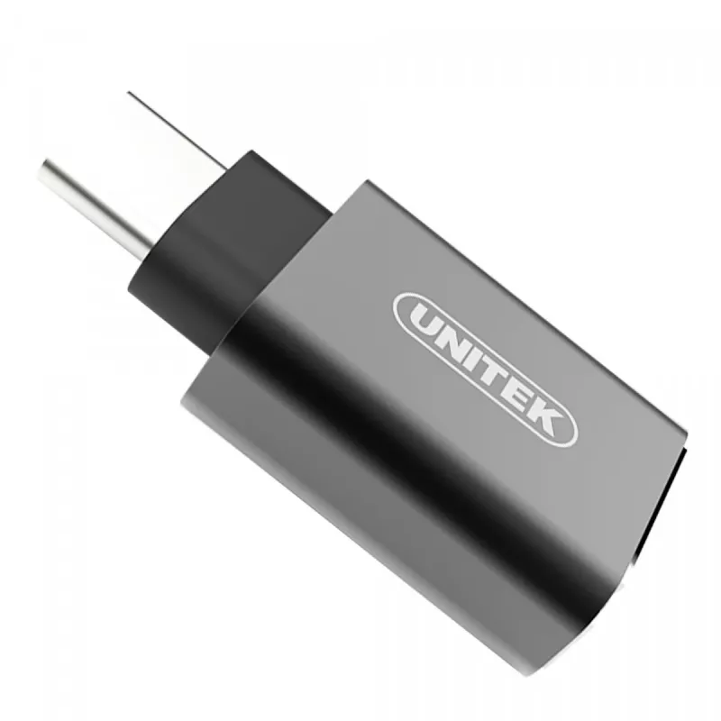 UNITEK Y-A025CGY cable interface/gender adapter USB Type-C USB Type-A Metallic