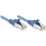 Intellinet Network Patch Cable, Cat5e, 15m, Blue, CCA, SF/UTP, PVC, RJ45, Gold Plated Contacts, Snagless, Booted, Lifetime Warranty