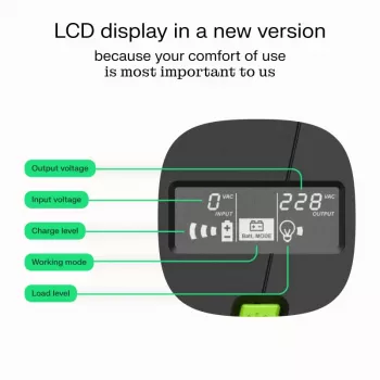 Green Cell UPSLP700 uninterruptible power supply (UPS) Line-Interactive 1 kVA 700 W 4 AC outlet(s)
