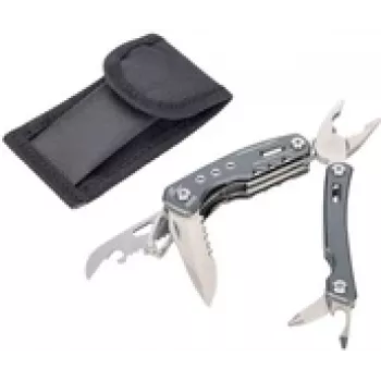 Multi Tool Pliers TROIKA TOL46/GY Pocket-size 15 tools Grey