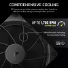 Fan Corsair RS140 14 cm Black 330-1700 RPM 0.11-3.46 mmH2O