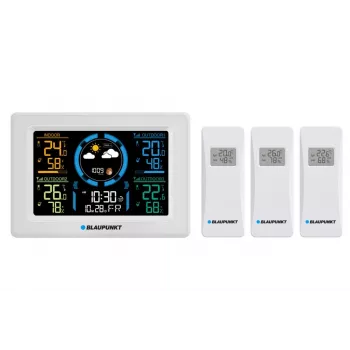 Weather station BLAUPUNKT WS40WH wireless indoor/outdoor temperature and humidity monitor