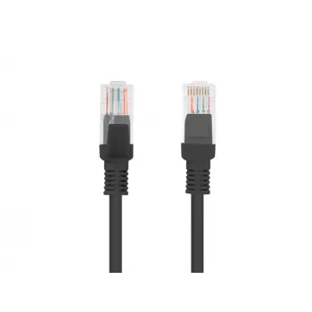 LANBERG networking cable RJ-45 Cat5e PCU5-10CC-2000-BK, 20 m, U/UTP, CCA conductor, PVC jacket, black