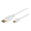 Wentronic Goobay DisplayPort zu mini DisplayPort Adapter Cable 1.2, 1 m - Mini DisplayPort-Plug > DisplayPort-Plug (52858)