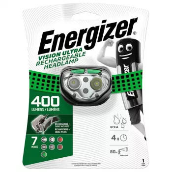 Headlamp Energizer Vision Ultra E301528200 — rechargeable 400 lumens