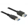 USB 3.2 Gen 1 Extension Cable, USB-A Plug > USB-A Socket (black, 2 Meter, SuperSpeed)