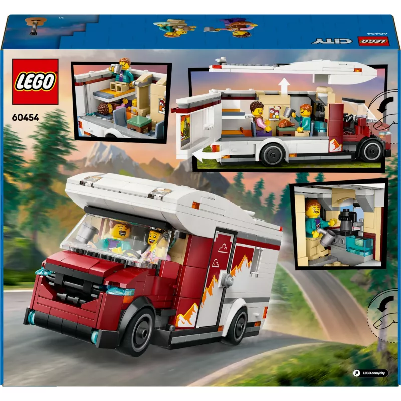Construction toy LEGO City Adventure Camper 60454, 385 pieces, height 80 mm, for ages 6+