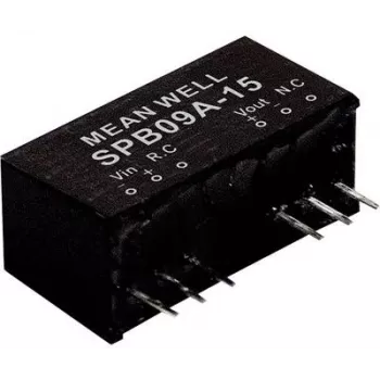 Power adapter/inverter mean well SPB09C-05 — 9 W, Input 36–75 V, Output 5 V