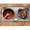 Beper 90.825 Stainless Steel Cooking Surface, 2 Zones, Manual Control