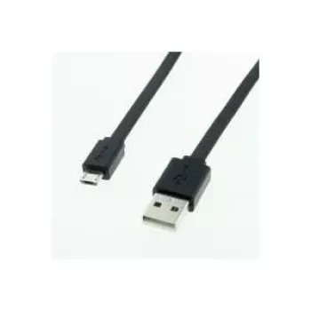 ROLINE - USB Cable - USB Type A, 4-pin (M) - 5-pin Micro-USB Type B (M) - 1 m (USB/USB 2.0) - Moulded - Black (11.02.8760)