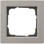 Cover frame for switch, Gira E2 stainless steel, 1-gang (model 21133)