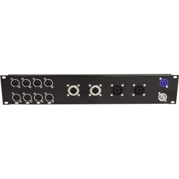 Rack Front Panel Omnitronic Z-19 — 8× Speakon D-Type, 4× NL8, 2U