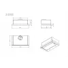 Built-in hood AKPO WK-7 LIGHT ECO 60 WHITE, metal filter, 58 dB