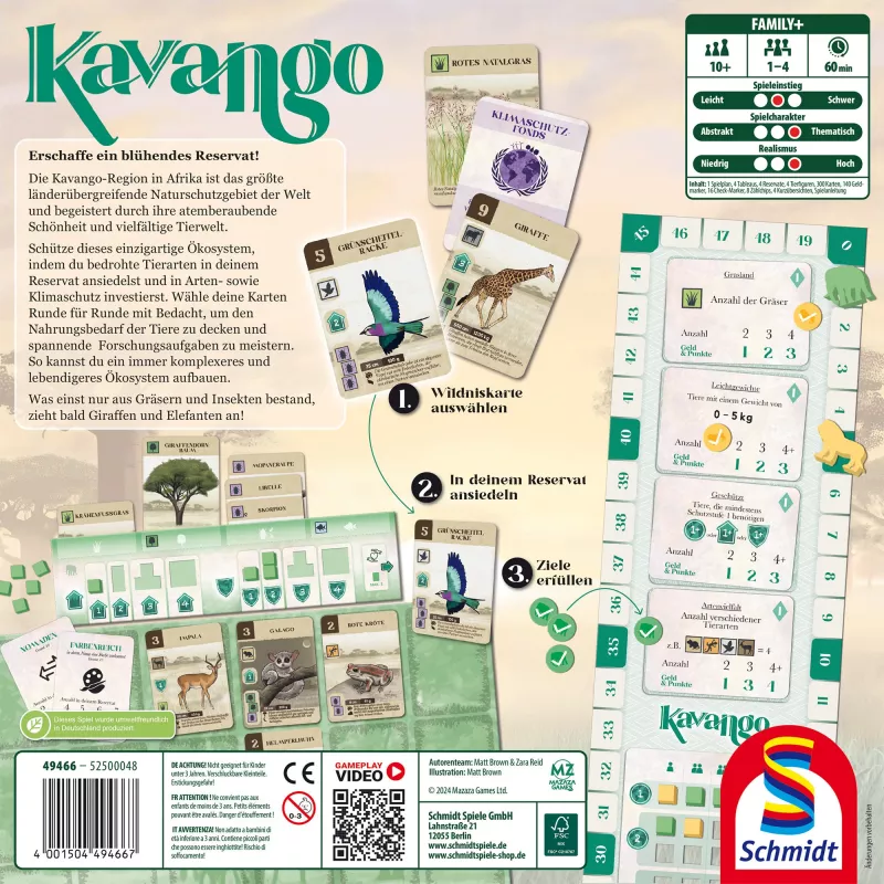 Kavango, Board Game