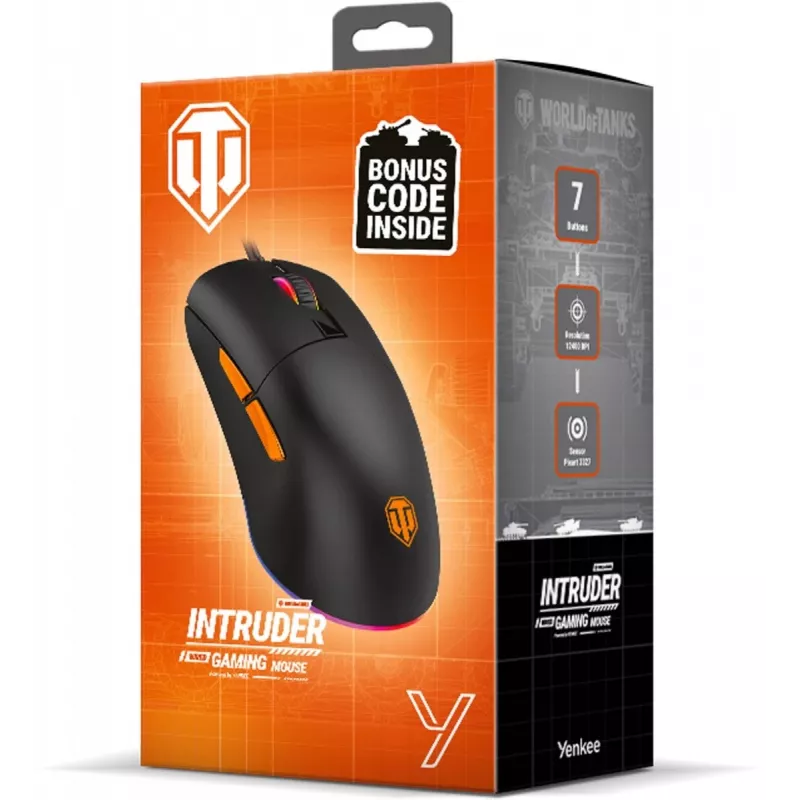 Wired gaming mouse YENKEE INDRUDER WT200 USB