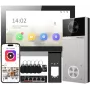 Video intercom system Hikvision DS-KIS613-S 7 inch (17.8 cm) display, 2688×1520 image, H.264/H.265/M-JPEG, IP65, IR night vision