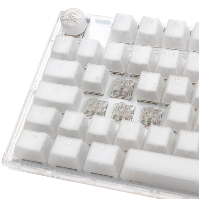 Ducky One 3 Aura White TKL Gaming Keyboard, RGB LED - Kailh Jellyfish Y