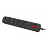 Surge Protector NATEC NSP-1713 Black 5 AC Outlets 1.5 m