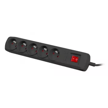 Surge Protector NATEC NSP-1713 Black 5 AC Outlets 1.5 m